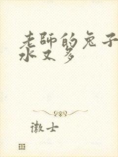 老师的兔子又软水又多