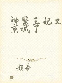 神医王妃又轰动京城了