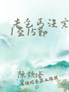 老乞丐没完没了1至15节