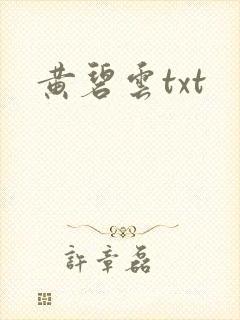 黄碧云txt