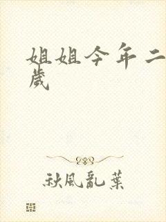 姐姐今年二十七岁