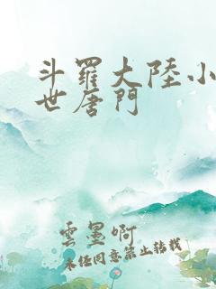斗罗大陆小说绝世唐门