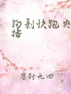 狗剩快跑央八首播