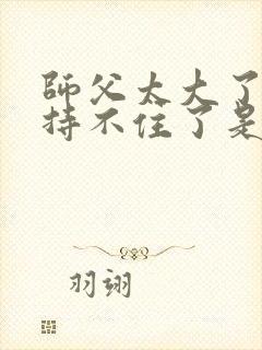 师父太大了我坚持不住了是什么歌