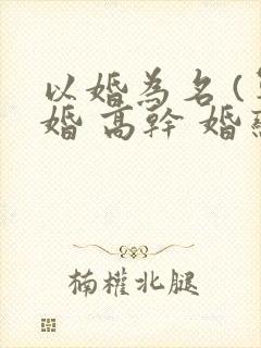 以婚为名 (军婚 高干 婚恋)