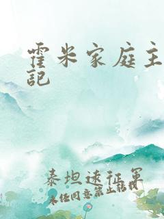 霍米家庭主妇日记