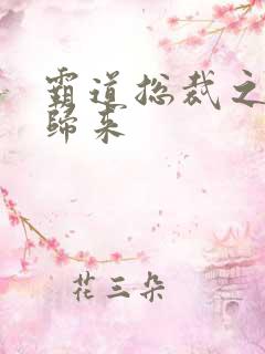 霸道总裁之出狱归来