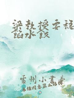 梁教授要稳住肉馅水饺