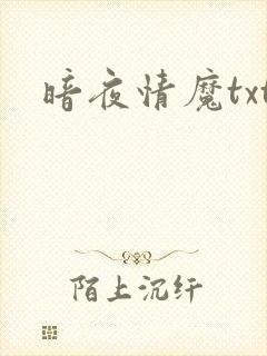 暗夜情魔txt