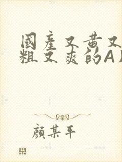 国产又黄又猛又粗又爽的A片小说