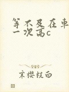 等不及在车里做一次高c