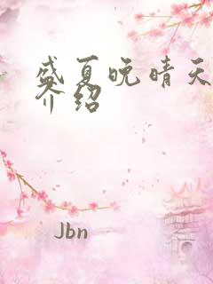 盛夏晚晴天剧情介绍