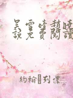 吴雪晴赵晓东小说免费阅读