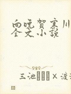 向晚贺寒川免费全文小说