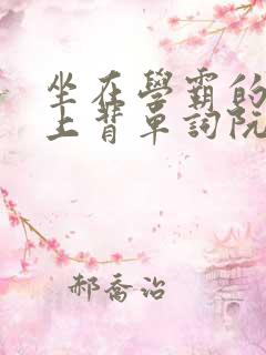 坐在学霸的棍子上背单词阮梅