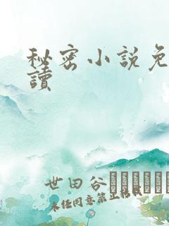 秘密小说免费阅读