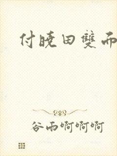 付晓田双面间谍