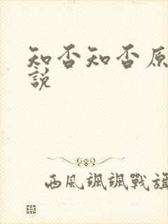 知否知否原著小说