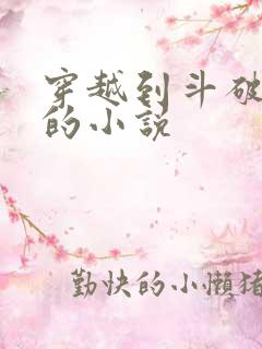 穿越到斗破苍穹的小说