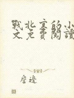 战北寒的小说全文免费阅读无弹窗