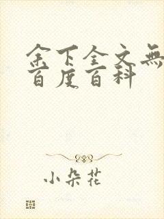 余下全文无防盗百度百科