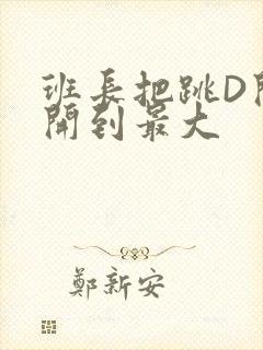 班长把跳D开关开到最大