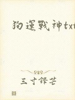 狗运战神txt