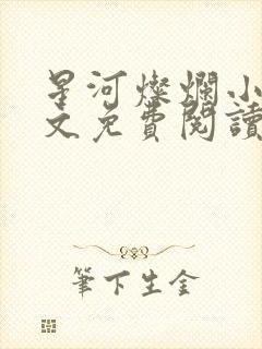 星河灿烂小说全文免费阅读