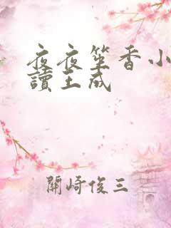 夜夜笙香小说阅读王成