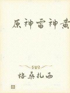 原神雷神黄本本