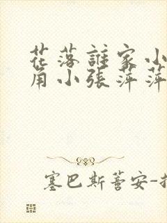 花落谁家小说主角小张萍萍免费阅读