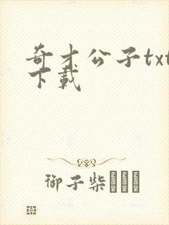 奇才公子txt下载