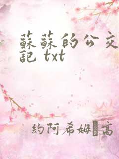 苏苏的公交车日记 txt