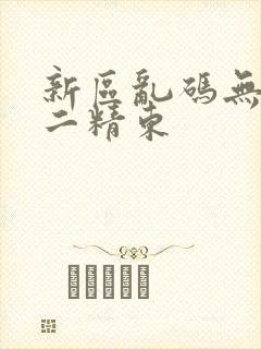 新区乱码无人区二精东