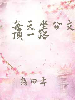 每天坐公交车都顶一路