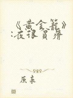 《黄金笼》作者:夜很贫瘠