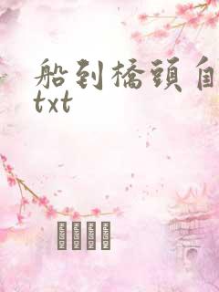 船到桥头自然直txt