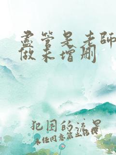 尽管是老师也想做未增删