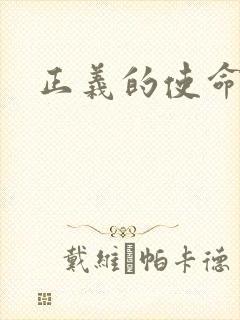 正义的使命小说