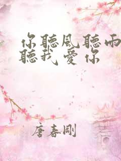 你听风听雨却不听我爱你