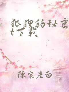 狐狸的秘密txt下载