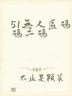 51无人区码一码二码