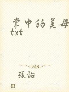 掌中的美母版主txt