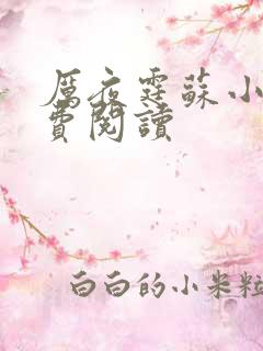 厉夜霆苏小汐免费阅读