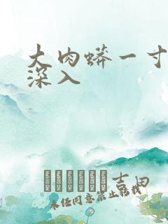 大肉蟒一寸寸地深入