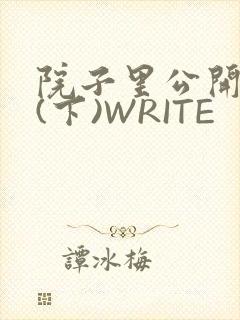 院子里公开惩戒(下)WRITE