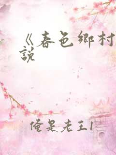 《春色乡村》小说