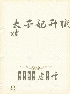 太子妃升职记txt