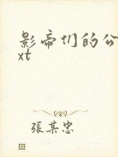 影帝们的公寓txt