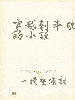 穿越到斗破苍穹的小说